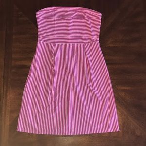 Old Navy pink strapless shoulder-less midi dress